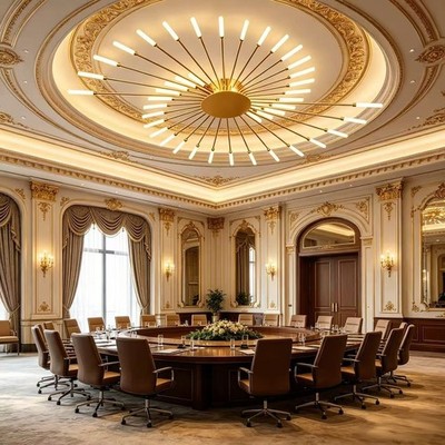 Modern Kronleuchter LED Lüster Gold 42 Köpfe Flush Mount Esstisch Hängeleuchte