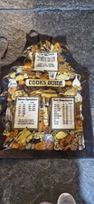 Vintage Country Kitchen Apron Oil Cloth Measurements