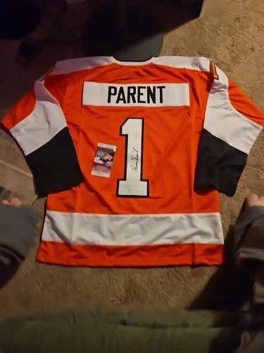 Bernie Parent Autographed Signed Hockey Jersey JSA Coa Philadelphia Flyers HOF