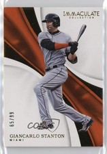 2017 Panini Immaculate 65/99 Giancarlo Stanton #68 pe8