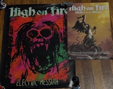 High On Fire :  2 posters : Electric Messiah Screaming Ape & Snakes