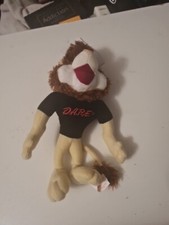 D.A.R.E. Plush DAREN LION Stuffed Animal DARE Lovey Toy Resist Drugs Rare