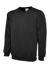 Personalised Custom Printed /Embroidered Uneek Classic Sweatshirt With Your Text