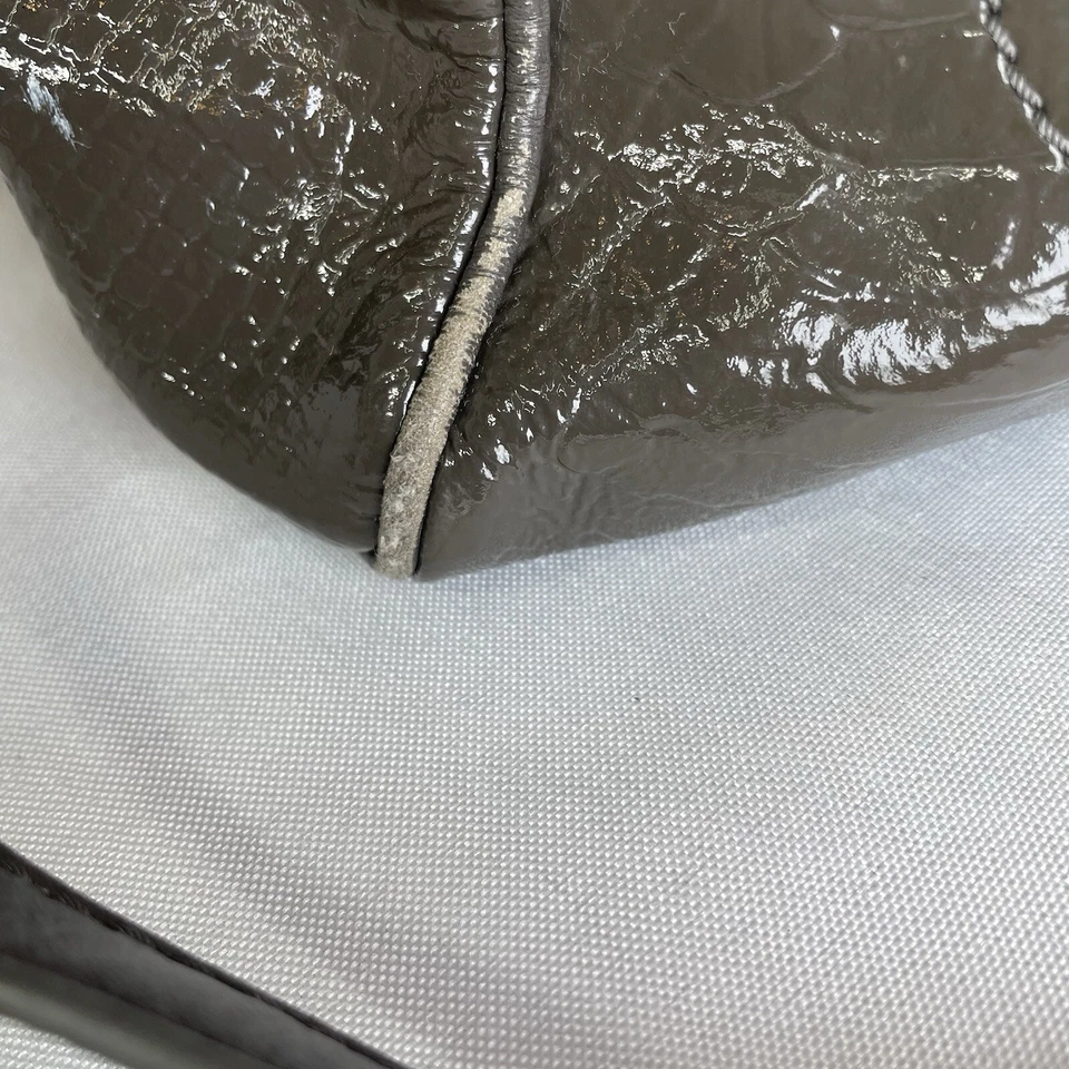 Bolso de Hombro Hobo Marc by Marc Jacobs Gris Verde Charol Piel de Serpiente Foto 4 de 4