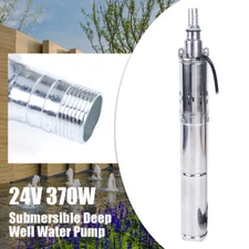 Solar Water Pump Deep Well DC 24V/48V S/Steel Submersible Pump Irrigation Garden