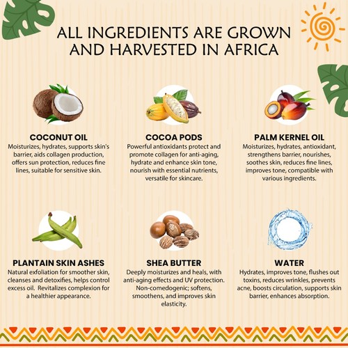 SCENTED African Black Soap Liquid Raw 100% Pure Organic Natural Body Face Wash - Picture 6 of 24