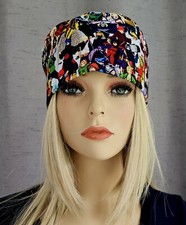 NARUTO ANIME COLLAGE MEDICAL NURSE SCRUB CAP  2 SIZE SELECTION 