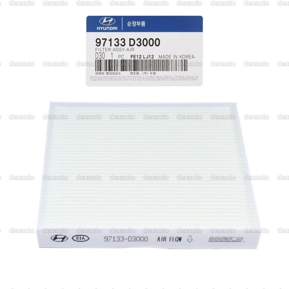 Filtro de aire de cabina 97133D3000 para Hyundai Tucson 2016-2018 Foto 2 de 4