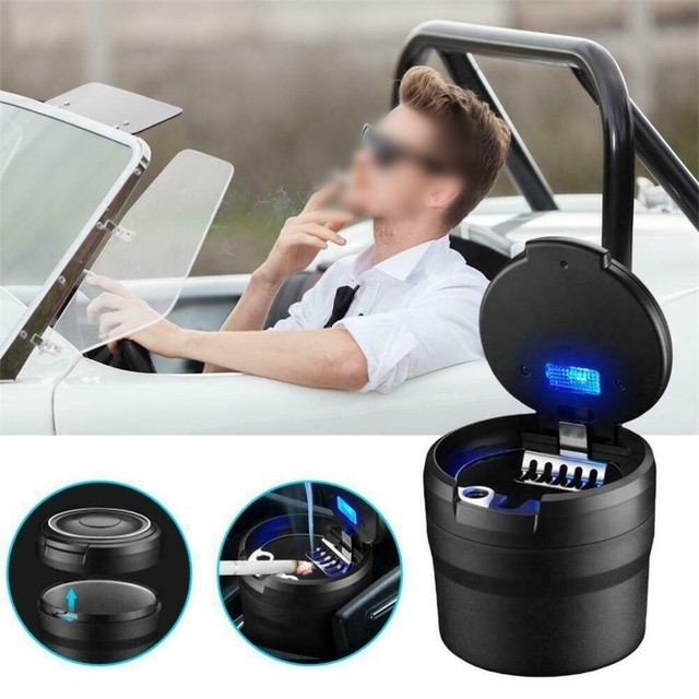 Auto-Ashtra/y Winziger Abfall Autobeleuchtung Automatisch LED-Beleuchtung Auto-Ashtra/y Winziger Abfall Autobeleuchtung Automatisch LED-Beleuchtung