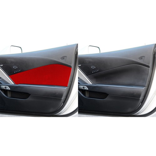 2Pcs Real Carbon Fiber Car Door Panel Cover For 2014-2019 Chevrolet Corvette C7 - Picture 7 of 7
