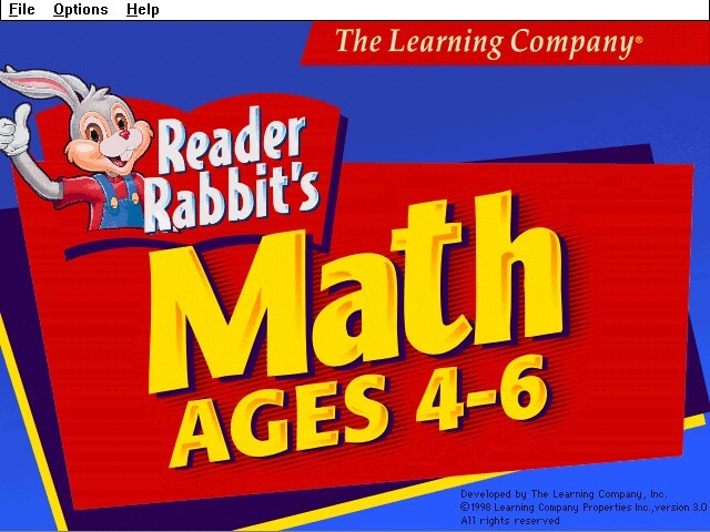READER RABBIT'S MATH AGES 4-6 V3 1998 +1Clk Windows 11 10 8 7