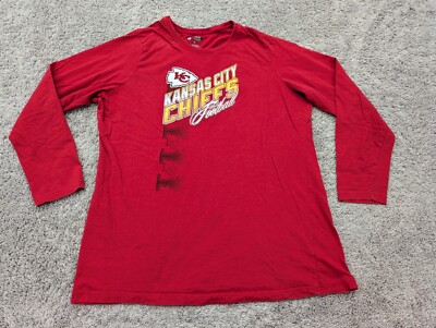 Kansas City Chiefs Football T-Shirt Womens 1X NFL Team Apparel Red