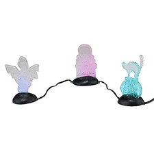 DEPT 56 Snow Village Halloween LIT Yard Decor Set of 3 Lighted New in Box