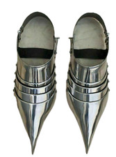 Medieval Armor Sabatons Steel Pair of Shoes Armor Knights LARP Warrior Sabatons