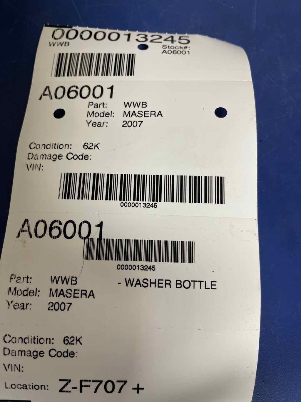 Washer Bottle MASERATI QUATTROPORT 07
