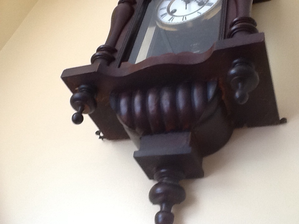 Antique German Pfeilkreuz Wall clock with R=A Pendulum c.1900 eBay