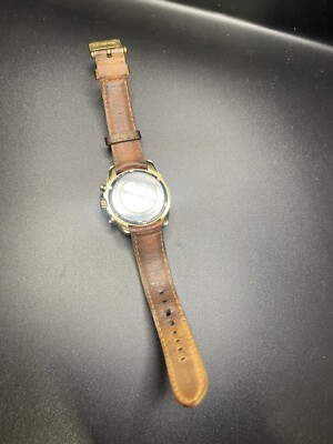 Michael Kors mk-5702 unisex Golden Tone and Brown leather  display picture 1
