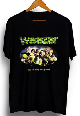 Weezer 2002 It's Not Easy Being Weez Black T Shirt, vintage retro
