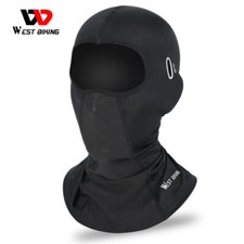 WEST BIKING Summer Cycling Headgear Ice Silk Cap Face Mask with Glasses Holes