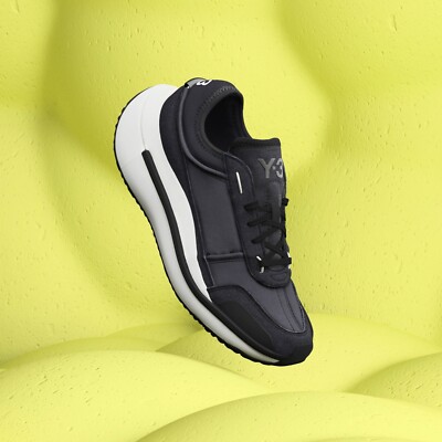 靴 mokanata Y-3 ADIDAS YOHJI YAMAMOTO Adidas Y-3 Yohji Yamamoto 07 Green Stripe Hi Top Sneakers