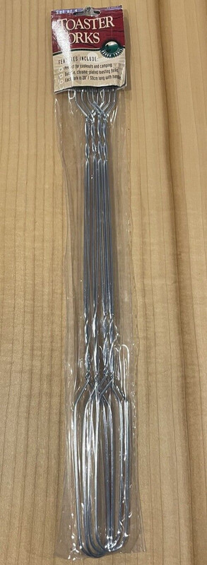 Ozark Toaster Forks Set of 4 - 20 Inches - cookouts and camping