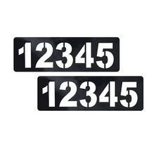 CURBZEE, Curb Address Number Stencil, Customized for You 
