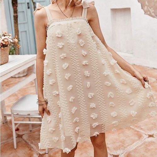 Womens Summer Sleeveless Fashion Ruffle Beach Long Robe Dress - Bild 31 von 32