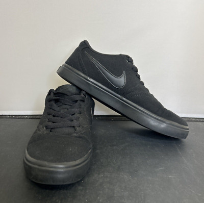 Nike SB Check Solar Canvas Shoes Black Anthracite CD6279-001 Mens Size 7.5