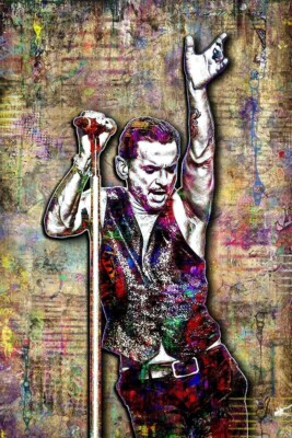 DEPECHE MODE DAVE GAHAN 8x12in Poster 2  Depeche Mode's Gahan Tribute Print