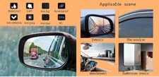 SMART CAR DOOR & REAR VIEW SIDE MIRROR ANTI-GLARE, WATER REPELLENT FILM