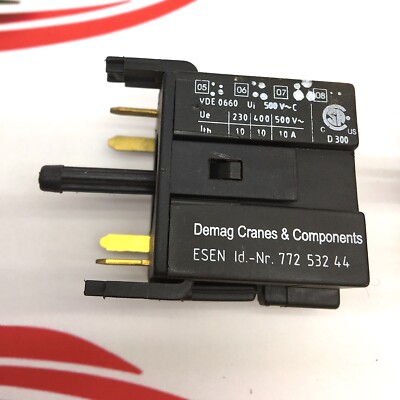 DEMAG CRANES 772-532-44 10A 500V 7725324 VDE 0660 