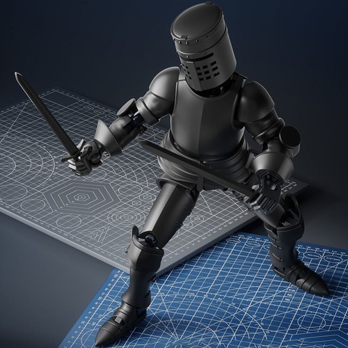 Dummy 13 Robot Action Figure in Armor T13 Fifth Generation Medieval Knight ToGT - Picture 3 of 19