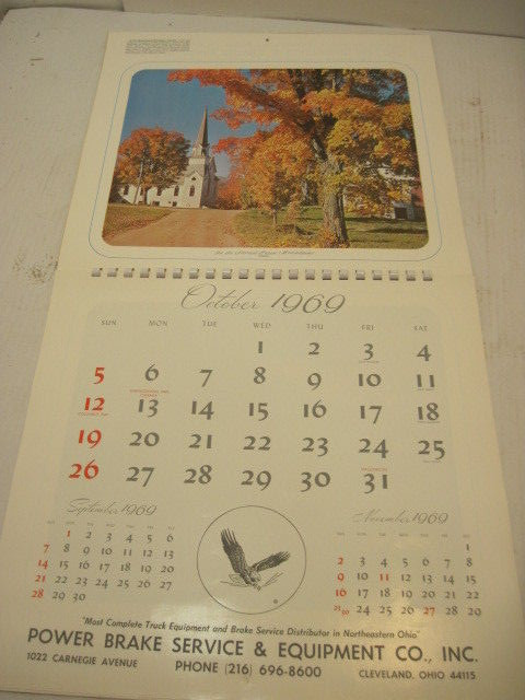 顧客出品 OLD VINTAGE 1969 HOLIDAY WISH CALENDAR COMPLETE | eBay