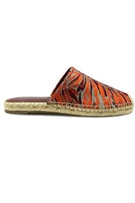 Marc Fisher Printed Espadrille Mules Gift Orange Multi Fabric