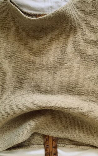 Jones New York Crop Poncho Cape Topper Size Large Camel Tan Wool Blend Lagenlook - Picture 8 of 10