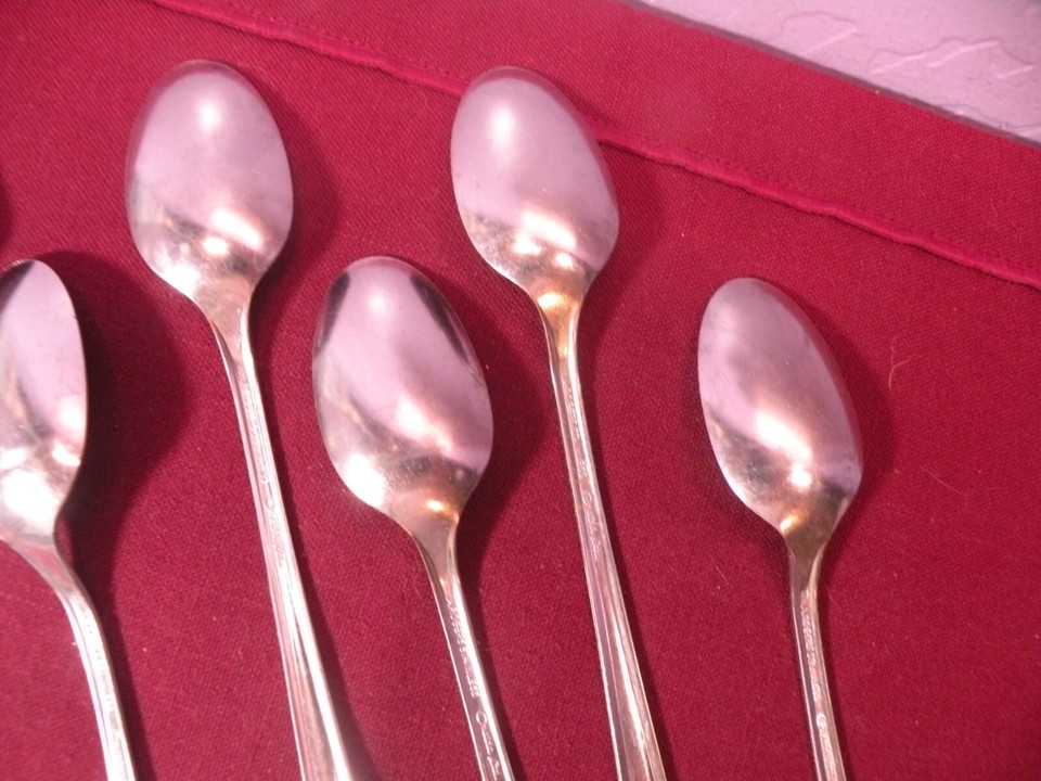 SET OF 6 ONEIDA SAN MIGUEL ICED TEA SPOONS ROGERS 7 1/2" B eBay