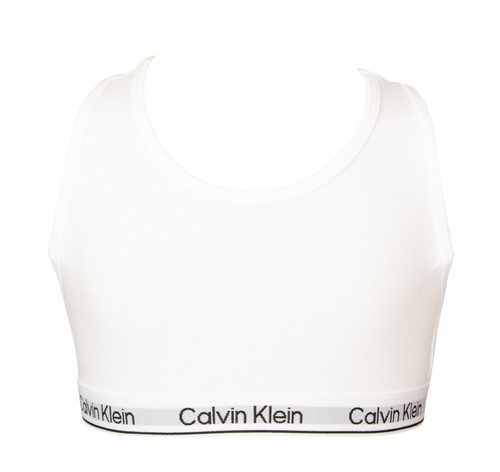 CALVIN KLEIN girls' bralette 2-pack elasticated cotton stretch item G80G800710 - Picture 7 of 9