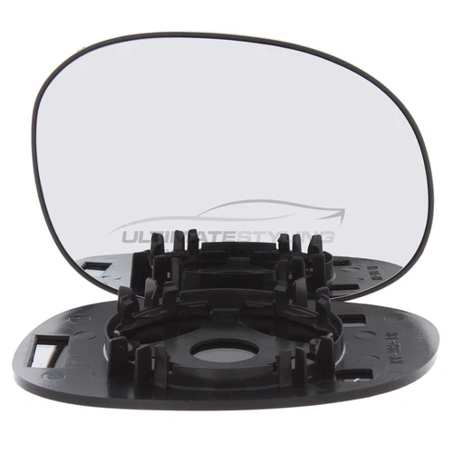 Wing Mirror Glass Citroen C2 2003-2010 Chrome Non-Heated Convex Drivers Side