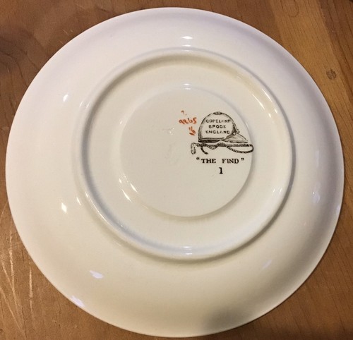 Tazza e piattino Fox Hunt Hunt Spode #4 The Find Leaping The Brook - Foto 5 di 7