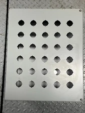 SAGINAW CONTROLS SCE-30PB  30 HOLE PUSHBUTTON ENCLOSURE HINGED NEMA 12