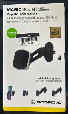 Scosche MagicMount Pro2 Magnetic Phone Mount for Car Home Office - NEW
