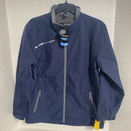 Bauer Hockey 375 Zip Warmup Jacket Youth LG Polyester Outer & Lining - Picture 1 of 4