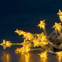 Led Lichterkette 20Er Sterne Gelb Batteriebetrieb Innen Konstsmide 1263-003 Xmas