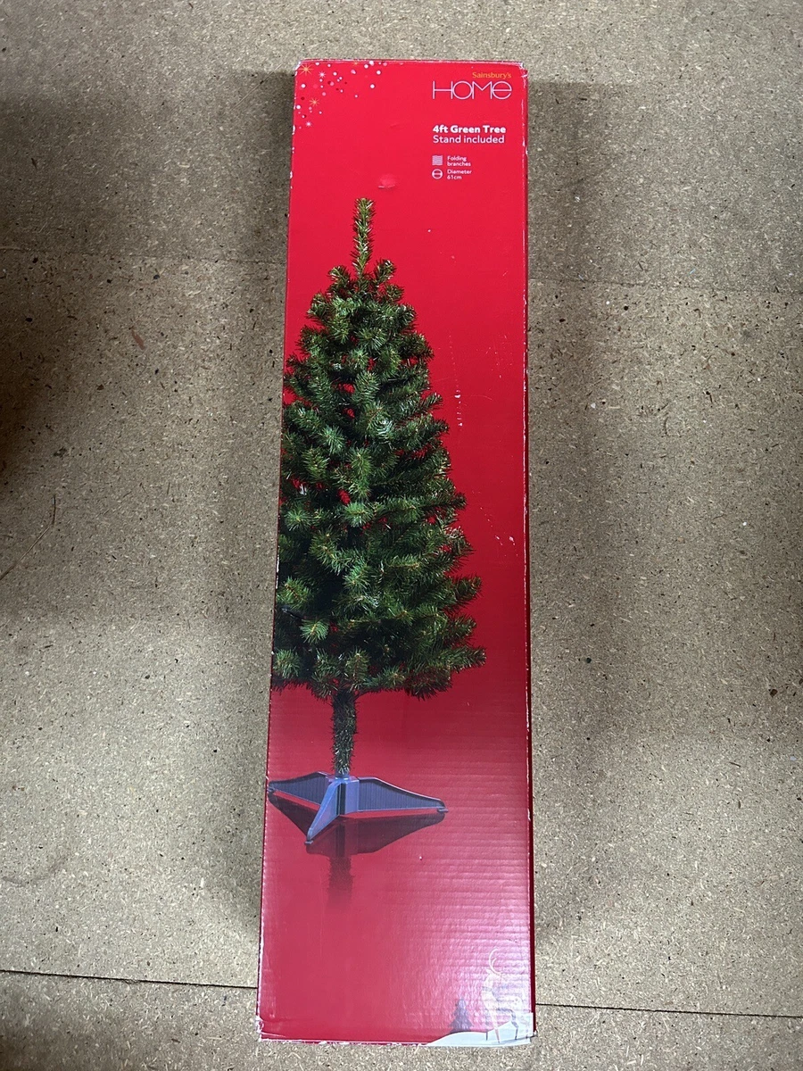 Sainsbury s 4ft Christmas Tree With Folding Branches. Brand New In Box