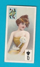 BEAUTIES (P/C INSET)  -  B.A.T. CO. LTD.  -  QUEEN  OF  CLUBS  -  1908