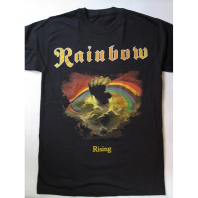 Rising Ritchie Blackmore Rainbow Shirt Classic Black Unisex S-4XL
