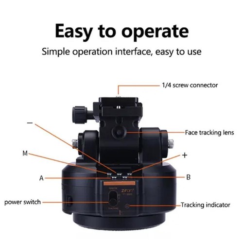 Intelligent Electric Facial Tracking Mobile Camera Live Streaming Artifact, - Zdjęcie 8 z 15