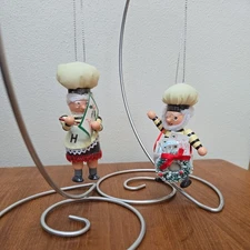 Hershey's Santa & Mrs Claus Chrismas Ornaments 2004. Kurt Adler. 