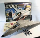 GI Joe 30th Combat Jet SKY STRIKER XP-21F INCOMPLETE + BOX + Stickers