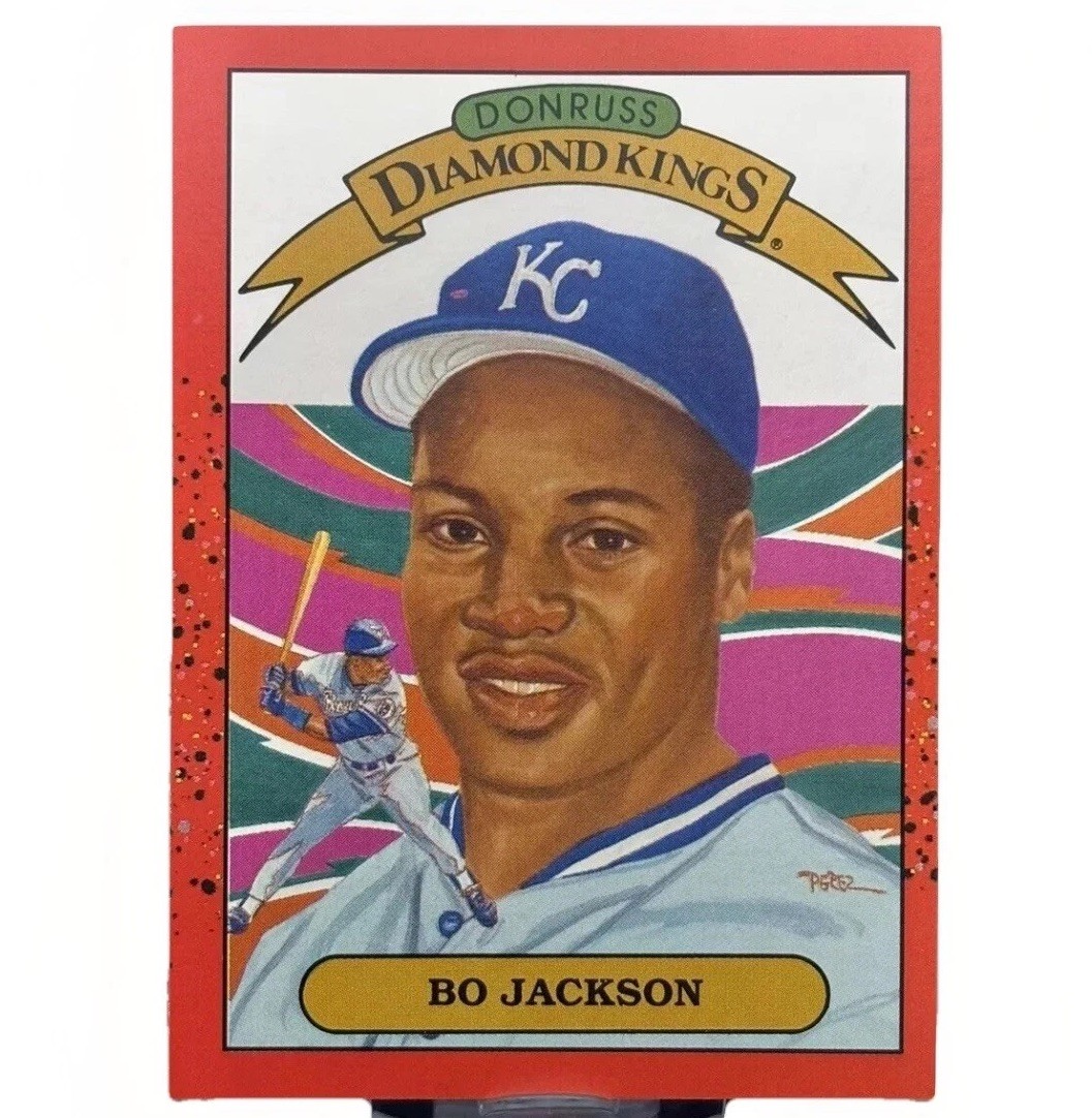1989 Donruss Diamond Kings #1 Bo Jackson • Pink Dot Error • Ultra